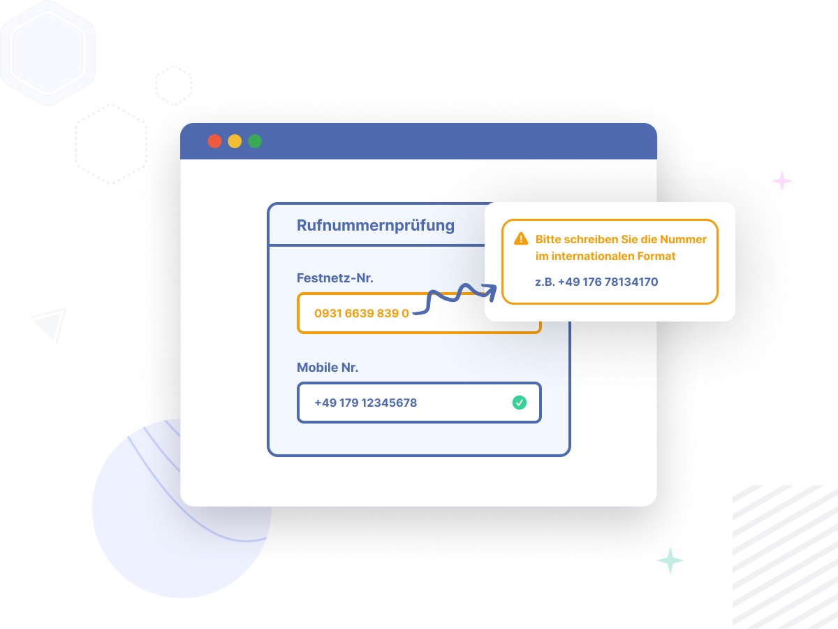 Telefonnummernprüfung